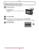 Предварительный просмотр 18 страницы Panasonic LUMIX DMC-FX60 Operating Instructions Manual