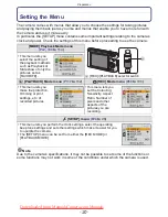 Предварительный просмотр 20 страницы Panasonic LUMIX DMC-FX60 Operating Instructions Manual