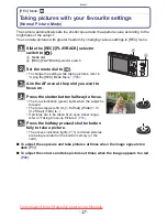 Предварительный просмотр 37 страницы Panasonic LUMIX DMC-FX60 Operating Instructions Manual