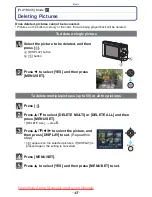 Предварительный просмотр 45 страницы Panasonic LUMIX DMC-FX60 Operating Instructions Manual