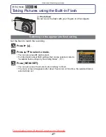 Предварительный просмотр 49 страницы Panasonic LUMIX DMC-FX60 Operating Instructions Manual