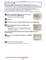 Предварительный просмотр 109 страницы Panasonic LUMIX DMC-FX60 Operating Instructions Manual