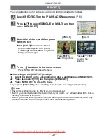 Предварительный просмотр 129 страницы Panasonic LUMIX DMC-FX60 Operating Instructions Manual