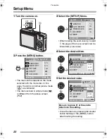 Preview for 20 page of Panasonic Lumix DMC-FX7 Operating Instructions Manual