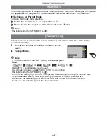 Preview for 72 page of Panasonic Lumix DMC-FX70 Operating Instructions Manual