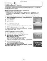 Предварительный просмотр 25 страницы Panasonic Lumix DMC-FX700 Operating Instructions Manual