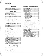 Preview for 6 page of Panasonic LUMIX DMC-FX7EB Operating Instructions Manual