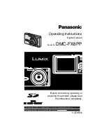 Panasonic Lumix DMC-FX8 Operating Instructions Manual preview