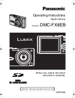 Preview for 1 page of Panasonic LUMIX DMC-FX8EB Operating Instructions Manual