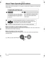 Preview for 6 page of Panasonic LUMIX DMC-FX8EB Operating Instructions Manual