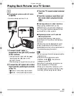 Предварительный просмотр 83 страницы Panasonic LUMIX DMC-FX8GC Operating Instructions Manual