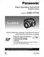 Preview for 1 page of Panasonic LUMIX DMC-FZ100 Basic Operating Instructions Manual