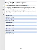 Preview for 221 page of Panasonic Lumix DMC-FZ1000 Owner'S Manual