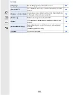 Предварительный просмотр 341 страницы Panasonic Lumix DMC-FZ1000 Owner'S Manual