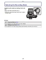 Preview for 69 page of Panasonic Lumix DMC-FZ150 Basic Owner'S Manual