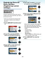 Preview for 70 page of Panasonic LUMIX DMC-FZ18 Operating Instructions Manual