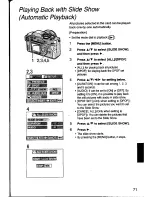 Preview for 70 page of Panasonic Lumix DMC-FZ1A Operating Instructions Manual