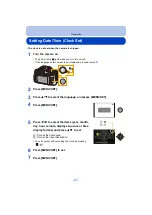 Предварительный просмотр 27 страницы Panasonic Lumix DMC-FZ200 Operating Instructions For Advanced Features