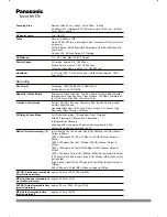 Preview for 2 page of Panasonic Lumix DMC-FZ200 Specifications