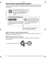 Preview for 4 page of Panasonic LUMIX DMC-FZ20GC Operating Instructions Manual