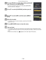 Preview for 112 page of Panasonic LUMIX DMC-FZ28 Operating Instructions Manual