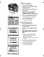 Preview for 73 page of Panasonic Lumix DMC-FZ2A Operating Instructions Manual