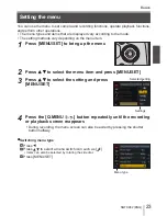 Предварительный просмотр 23 страницы Panasonic Lumix DMC-FZ330 Basic Operating Instructions Manual