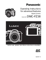 Panasonic LUMIX DMC-FZ38 Operating Instructions Manual preview