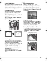 Preview for 27 page of Panasonic LUMIX DMC-FZ3GC Operating Instructions Manual