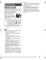 Preview for 73 page of Panasonic LUMIX DMC-FZ3GC Operating Instructions Manual