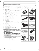 Предварительный просмотр 8 страницы Panasonic Lumix DMC-FZ45 Basic Operating Instructions Manual