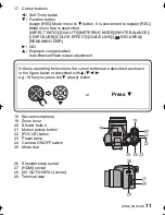 Предварительный просмотр 11 страницы Panasonic Lumix DMC-FZ45 Basic Operating Instructions Manual