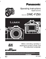 Panasonic Lumix DMC-FZ50 Operating Instructions Manual preview