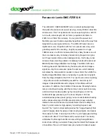 Preview for 1 page of Panasonic Lumix DMC-FZ5EG-K Specifications