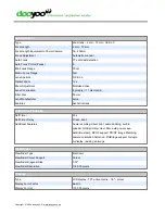 Preview for 4 page of Panasonic Lumix DMC-FZ5EG-K Specifications