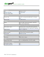 Preview for 5 page of Panasonic Lumix DMC-FZ5EG-K Specifications