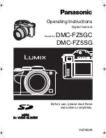 Panasonic LUMIX DMC-FZ5GC Operating Instructions Manual предпросмотр