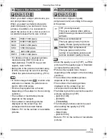 Preview for 73 page of Panasonic LUMIX DMC-FZ5GC Operating Instructions Manual