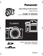 Предварительный просмотр 1 страницы Panasonic Lumix DMC-FZ5GN Operating Instructions Manual