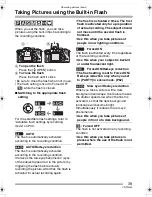 Предварительный просмотр 39 страницы Panasonic Lumix DMC-FZ5GN Operating Instructions Manual