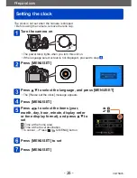 Preview for 26 page of Panasonic LUMIX DMC-FZ70 Owner'S Manual