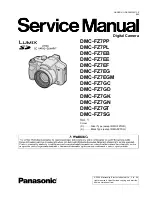 Panasonic Lumix DMC-FZ7PP Service Manual preview