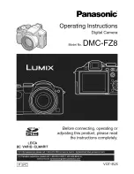 Panasonic Lumix DMC-FZ8 Operating Instructions Manual preview