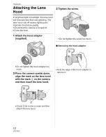 Preview for 12 page of Panasonic Lumix DMC-FZ8 Operating Instructions Manual