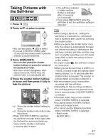 Preview for 47 page of Panasonic Lumix DMC-FZ8 Operating Instructions Manual