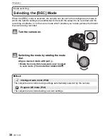 Preview for 38 page of Panasonic Lumix DMC-G1 Operating Instructions Manual