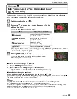 Preview for 95 page of Panasonic Lumix DMC-G1 Operating Instructions Manual