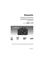 Panasonic Lumix DMC-G3 Operating Instructions Manual preview