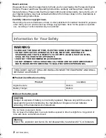 Preview for 2 page of Panasonic Lumix DMC-G3K Basic Operating Instructions Manual