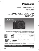 Preview for 1 page of Panasonic Lumix DMC-G5 Basic Owner'S Manual